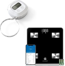 Arboleaf Smart Bluetooth Bathroom Weight Scale+Smart Body Tape Measure W... - $60.92