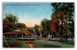 Bianco Città Divertimento Park Des Moines Ia 1913 DB Cartolina P21 - £4.04 GBP