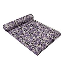 Kantha Quilt Bedding Throw Sofa Coverlet Bedspread Size 90 x 108 Inches Hand Blo - £56.29 GBP