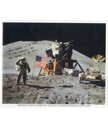 Unsigned Jim Irwin Flag Salute on moon with Lunar Lander and Rover Jesus... - £18.27 GBP
