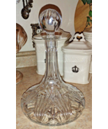 Waterford Cut Crystal Marquis Ships Decanter 11” Flat Bottom Signed - $1,900.49 MXN
