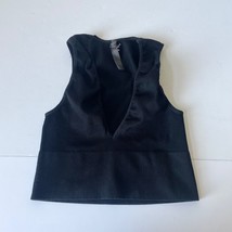 Urban Outfitters Out From Under Womens L Crop Top Black Sleeveless V Neck Bra - £5.45 GBP