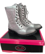 Gia-Mia GS3A Silver Kombat Sequin Boot, GS3A, Womens 6, New  - €12,27 EUR
