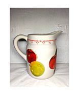 Apples Ceramic Red/Green/Yellow Pitcher - Hallmark Jan Karon Mitford Series - $20.32 CAD