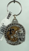 1991 Siskiyou NFL New Orleans Saints Helmet Enamel Keychain Key Ring - $9.74