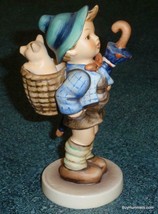 LARGE &quot;Home From Market&quot; Goebel Hummel Figurine #198/1 TMK6 Boy With Pig... - £77.85 GBP