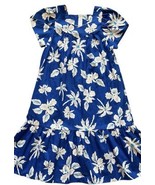 VTG Royal Creations Hawaiian Dress Size S Blue Palm Trees Floral Muumuu ... - €27,92 EUR