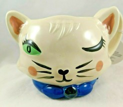 Home Essential White Cat Wink Eyelashes Mug Coffee Tea Cup Mug Cute Cafe... - £10.22 GBP