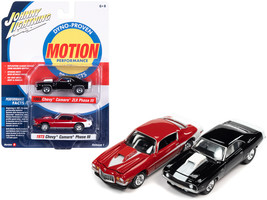 1969 Chevrolet Camaro ZLX Phase III Black with White Stripes and 1973 Chevrolet  - £23.77 GBP