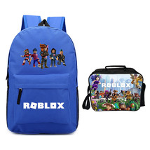 Roblox Backpack Package Summer Series Lunch Box Blue Schoolbag Daypack - £40.20 GBP