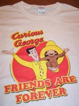 Curious George Friends Are Forever T-Shirt Mens Xl New w/ Tag - £14.79 GBP