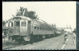 Vintage Postcard Jersey Central Railroad Budd Cars Plainfield NJ Eastbou... - $9.89