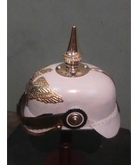 Prussian Helmet German Leather Pickelhaube Helmet With Liner - $2,273.79 MXN