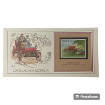 1903 Model A Cadillac Liberia Stamp Basil Smith Print Issued 1973 Ship Boat - £11.69 GBP