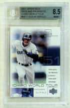 2001 UD Pros &amp; Prospects Ichiro World Tour Ichiro Suzuki #WT1 BGS 8.5 NM-MT+ - £13.57 GBP