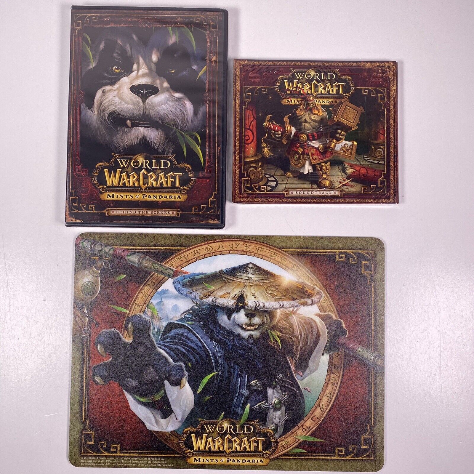 World Of Warcraft Mist Of Pandaria Mouse Pad + Soundtrack + Behind The Scenes - $49.49