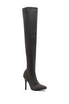 GC Shoes Womens Savana Fabric Pointed Toe Over Knee Fashion Boots - $483.01 MXN