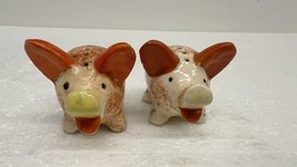 Vintage Hand Painted Pig Salt &amp; Pepper Shakers- Occupied JAPAN - €7,65 EUR