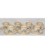 Vintage 1980&#39;s Mikasa Day Dreams 14pc Coffee/Tea Cups &amp; Saucers Floral S... - £39.16 GBP