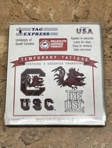 One Package Temporary Tattoos University Of South Carolina Gamecocks USC JD - £4.64 GBP