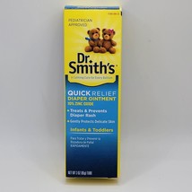 Dr. Smith&#39;s Quick Relief Diaper Rash Ointment, 10% zinc Oxide, 3 Oz - £24.88 GBP