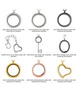 100 Floating Lockets - Includes Necklaces &amp; Keychains - You Pick Jewelry... - $97.89