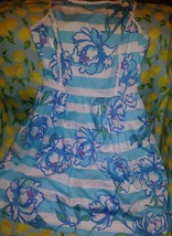 Lilly Pulitzer Sandrine Shorely Blue  Tossing The Line Pearl Detail Dress Sz 2 - £44.55 GBP
