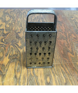 Vintage rustic primitive decor metal box vegetable cheese shredder craft... - $19.75