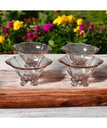 Vintage Pink Fostoria Elegant Depression Glass Individual Salt Cellars F... - $51.00 CAD