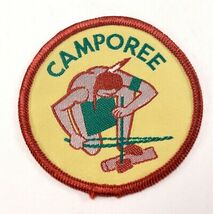 Vintage Fire Starter Camporee Yellow Round Camp Boy Scouts of America BS... - $6.90