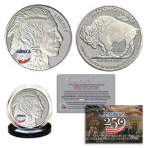 America 250th Anniversary Indian Head Buffalo Dollar Nickel Silver Proof... - $19.95