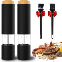 Electric Salt and Pepper Grinder Set of 2 Automatic Operation Salt Pepper Mill S - £37.52 GBP