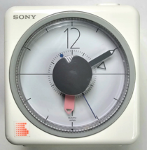Vintage Ivory White Sony ICF-A8W Japanese Alarm Clock AM/FM Radio 3x4.5x4.5in - £314.64 GBP
