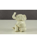 MODERN Fine China Giftware Lenox Cream &amp; Gold Trim Porcelain ELEPHANT Fi... - £9.14 GBP
