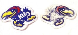 Vintage Kansas Jay Hawks NCAA Vintage Embroidered Iron On Logo Patch - £5.77 GBP