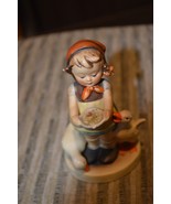 Goebel Hummel # 197/I Be Patient - Girl with geese TMK2 1950-1956 - £89.96 GBP