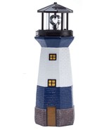 Solar Powered Lighthouse Lawn Ornament LED Light up Garden Backyard Deco... - £79.03 GBP