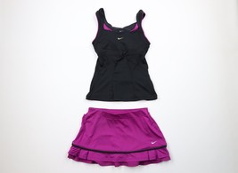 Vtg Nike Challenge Court Womens Small 2 Piece Tennis Skirt Skort Suit Pickleball - £86.08 GBP