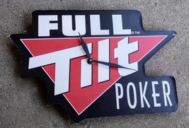 Full Tilt Poker 13&quot;X 9&quot; Wall Clock - £22.33 GBP