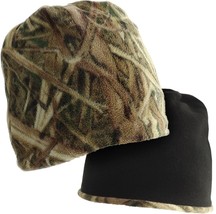 SAMFE UC Mossy Oak® Shadow Grass® Blades™/ Black Reversible Fleece Beanie - £11.59 GBP