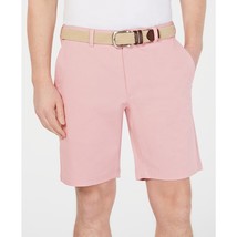 Club Room Men&#39;s Regular-Fit 9&quot; 4-Way Stretch Solid Shorts Pink B4HP - £11.21 GBP