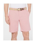 Club Room Men&#39;s Regular-Fit 9&quot; 4-Way Stretch Solid Shorts Pink B4HP - £11.15 GBP