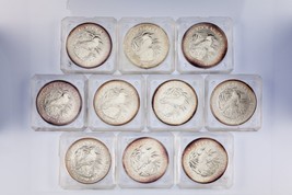 Lot of 10 1990 Australia Silver 1oz Kookaburras (BU Condition) KM# 189 - £732.65 GBP