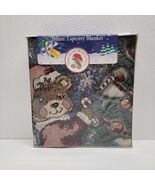 Teddy Beddy Bear Tapestry Baby Christmas Blanket Fringe Riegel 53&quot; x 36&quot;... - $1,744.92 MXN