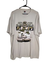 Fruit Of The Loom Men&#39;s Size XXL Graphic Tee Gray Short Sleeve Round Neck - £12.74 GBP