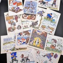 1968 Lot of 13 Humor Vintage Russian Soviet USSR CCCP Postcard Great Con... - £28.08 GBP