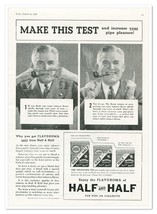 Print Ad Lucky Strike Half &amp; Half Smoking Tobacco Vintage 1938 Advertisement - £9.71 GBP