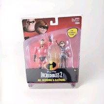 Incredibles 2 Elasti girl &amp; Mr. Incredible 4&quot; Action Figure 2pk Exclusive new - £5.89 GBP