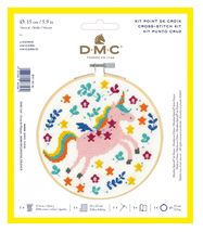 DMC Beginners Cross Stitch Kit XS Unicorn BK1916L - $8.42