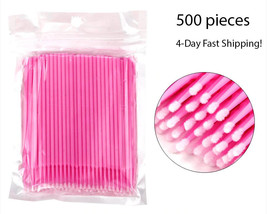 Quewel Make-Up Brush Set Cotton Swabs Mascara Wands Lip Brush Pen 500 pc... - £21.22 GBP